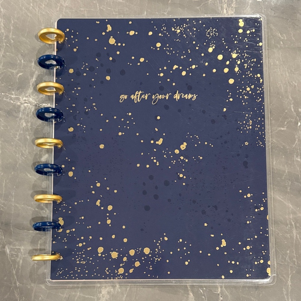 The Happy Planner Navy and Gold Notebook
